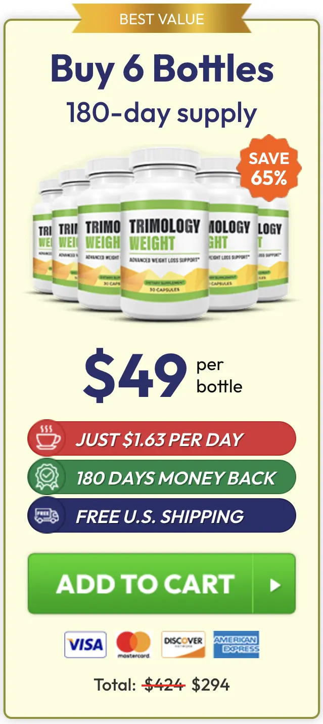 Trimology order six bottles