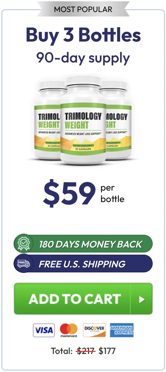 Trimology order three bottles